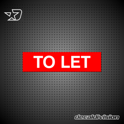 To Let Property Sign Sticker